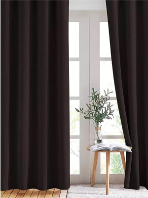 Gy Atelier Cortibo Blackout Karartma Fon Perde Kahverengi, 100 x 200