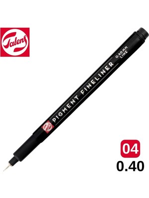 Odea Pigment Fineliner Teknik Çizim Kalemi, Siyah, 0.40MM