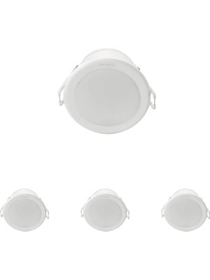 Odea 59464 Meson 125 13W 6500K Wh Gömme LED Spot, Beyaz Işık 4lü Paket