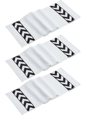 Odea Home Sergeant 30X100 CM%100 PAMUK(450 Gsm) Beyaz 3'lü Spor Havlusu Fitness Gym Golf Boks Havlusu Beyaz 30 x 100