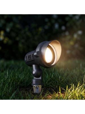 Odea Alutera LED Kazıklı Bahçe Spotu 7W IP65 Alüminyum Dış Mekan Çim Armatürü Peyzaj Ağaç Çit Bahçe Aydınlatma 3000K