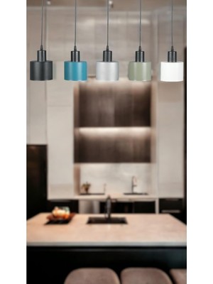 Odea Mısra Özel Tasarım - Modern - Cafe - Mutfak - Salon 5 Li Sıralı Sarkıt Avize