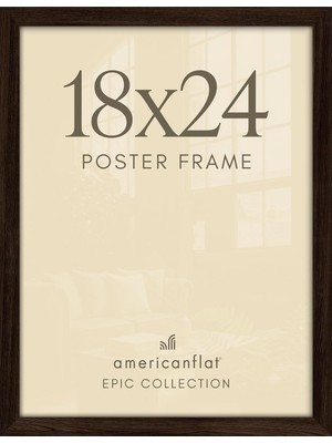 Odea Cilalı Pleksiglaslı 18X24 Poster Çerçevesi - Epik Koleksiyon - Ahşap Galeri Duvar Çerçeveleri - Duvar Sergileme Için Geniş Fotoğraf Çerçevesi - Maun
