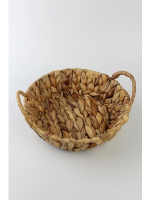 Odea Hasır Rattan Ekmeklik Ekmek Sepeti Yuvarlak 23CM