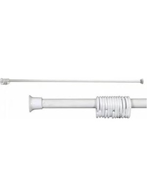 Odea 12 Halkalı 120-220CM Uzunluk Ayarlı Banyo Duş Metal Perde Borusu