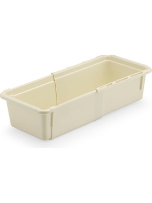 Odea ® Sürgülü Plastik Çekmece Düzenleyici – 3 Farklı Boy Seçeneğiyle Çok Amaçlı Organizer, Makyaj, Mutfak ve Ofis Için Pratik Saklama Kutusu (No:2)