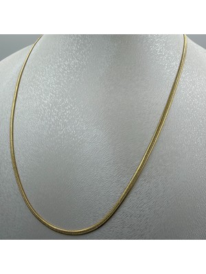 14 K Altın Görünümlü Xuping Ince Italyan Zincir 55 cm