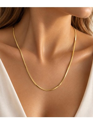 14 K Altın Görünümlü Xuping Ince Italyan Zincir 60 cm
