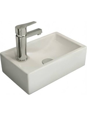 Bocchı Bocchi Milano Dar Sol Lavabo 37 cm Beyaz - 1418-001-0126