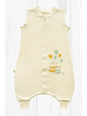 Odea Tr Lamb Friends Bebek Uyku TULUMU,%100 Pamuk, Krem Renk, 3-6 Ay, Unisex
