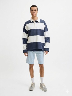 Jack & Jones Oversize/regular Mavi Penye Şort