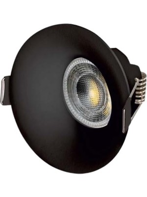 Odea Tr CT-5091 Siyah Sıva Altı Spot Lamba Gövdesi Yuvarlak Ayarlanabilir GU10 Armatür (Ampulsüz)