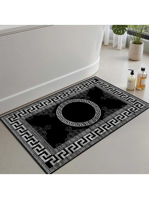 Odea Tr 2'li Set Banyo Paspası, Yumuşak Banyo Halısı, Kaymaz Dot Tabanlı, Su Emici, Makinede Yıkanabilir - 50X60-60X100 cm