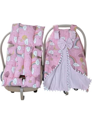 Odea Tr Biancofiglio Pike Müslin Puset Örtüsü ve Puset Minderi 90 x 90