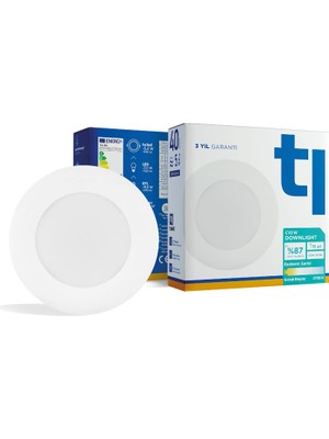 Odea Tr Redeem C10W Downlight, Titreşimsiz, Göz Konforu, 542 Lümen, Sıcak Beyaz, 2700 Kelvin