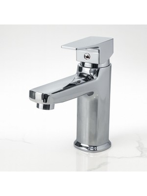 Odea Tr Krom Lavabo Bataryası Paslanmaz Gövde Tek Kollu Sıcak Soğuk Su Ayarlı Şık Modern Musluk
