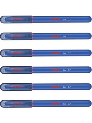 Odea Tr Mavi Jel Mürekkepli Tükenmez Kalem 6'li Set, 0.7 mm