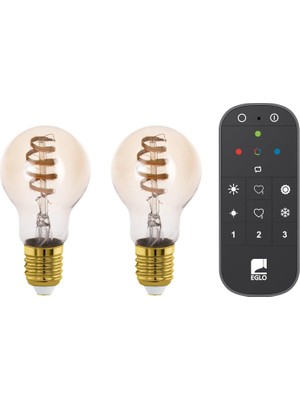 Odea Tr 110312 E27-LED-A60 Ampul 2X4,9W Amber 2200-6500K 360 Lümen 2'li Paket