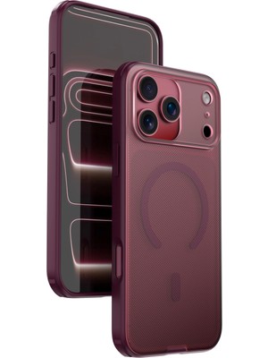 Apple Njoyny Frosted iPhone 18 Pro Max Magsafe Kılıf