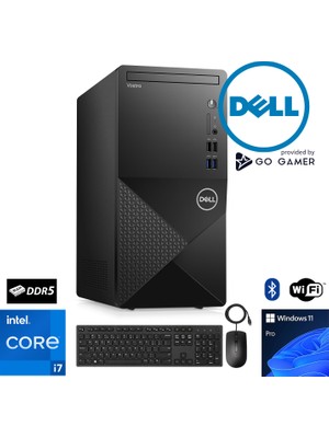 Dell Vostro D95 Intel Core i7 12700 / 64GB DDR5 Ram / 4TB m.2 NVMe SSD / WiFi + BT / Windows 11 PRO Dell Masaüstü Bilgisayar