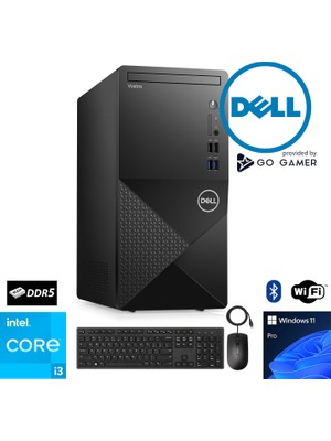 Dell Vostro D29 Intel Core i3 14100 / 8GB DDR5 Ram / 256GB m.2 NVMe SSD / WiFi + BT / Windows 11 PRO Dell Masaüstü Bilgisayar