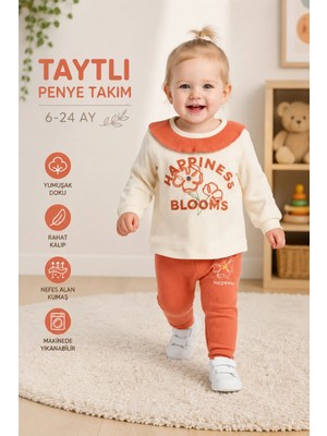 Candar Fitilli Penye Taytlı Bebek Takımı – 6-24 Ay