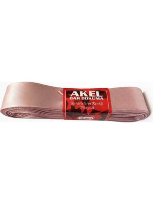 Omeyva Dar Dokuma Toz Pembe Saten Kurdele - 2 Cm. x 10 Metre - 1 Adet