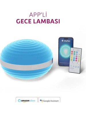 House Pratik HP69 Akıllı LED Masa Lambası RGBW WiFi Uygulama Kumandalı Dokunmatik 1200mAh Beyaz