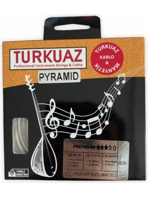 Mobilreyon - Kısa Sap Bağlama Teli 0.18-0.28MM Çelik Ipek Bamlı Pyramid Saz Teli (Yerli Üretim)