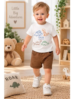 Candar Dino Baskılı Basic Bebek Takımı – 6/24 Ay