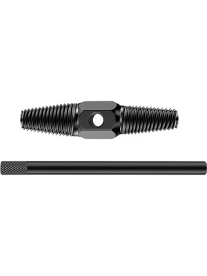Happy Trend Home Ters Dişli Kılavuz Boru Sökme Aparatı – 1/2" ve 3/4" Hasarlı, Paslı Boru & Kırık Vida Çıkarıcı Spiral Seti, Metal Geri Sarma Anahtarı, Iç Diş Temizleme ve Kılavuz Düzeltme Aleti
