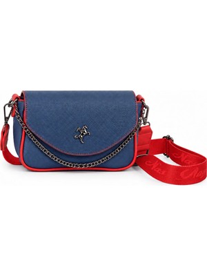 Ada Çanta Kırtasiye Nas Bag Küçük Boy Çapraz Çanta Lacivert-Kırmızı (20CMX12CM) ARD99524