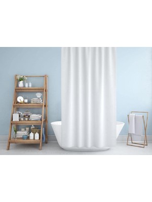 Die Grup Tr Jackline Banyo Duş Perdesi 0010 Beyaz Tek Kanat 240X200