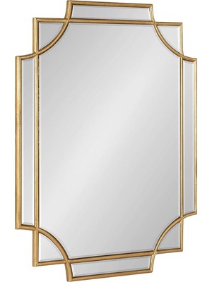 Die Grup Tr 60X80 Asimetrik Duvar Dekor Aynası/duvar Aynası/konsol Aynası/estetik Ayna Gold 60 x 80
