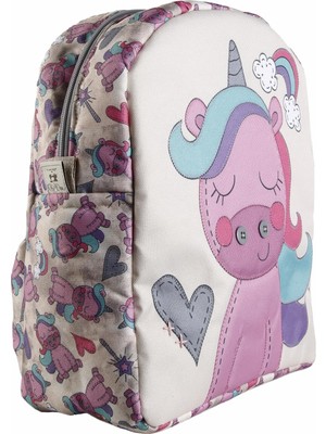 Die Grup Tr Unicorn Çocuk Sırt Çantası Medium, Su Geçirmez Okul Çantası 31X26X12 cm