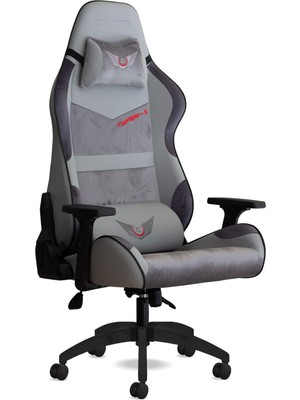 Die Grup Tr Typer x Tp Oyuncu Koltuğu Terletmeyen Özel Kumaş Gaming Koltuk (Gri)