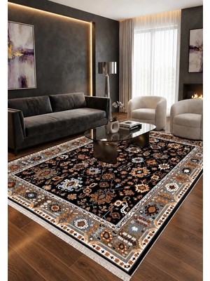 Bazaar Forum Bambu Premium Etnik Desenli Salon Halısı, Koridor Halısı, Yatak Odası Halısı