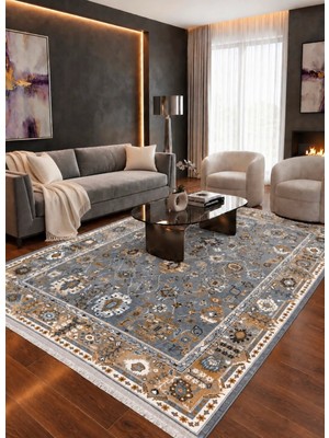 Bazaar Forum Bambu Premium Etnik Desenli Salon Halısı, Koridor Halısı, Yatak Odası Halısı