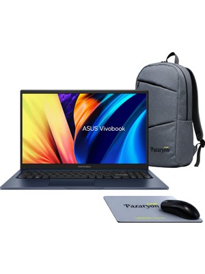 Asus Vivobook 15, Core i3-1315U, 8GB RAM, 512GB SSD, 15.6" Win11+Office (Çanta&Mouse Hediyeli)