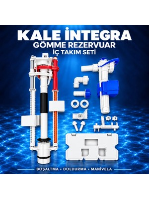 Kale Integra Gömme Rezervuar Iç Takım Seti – Boşaltma, Doldurma ve Manivela