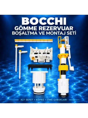 Bocchi Bocchı Gömme Rezervuar Boşaltma, Alt Sepet ve Montaj Seti