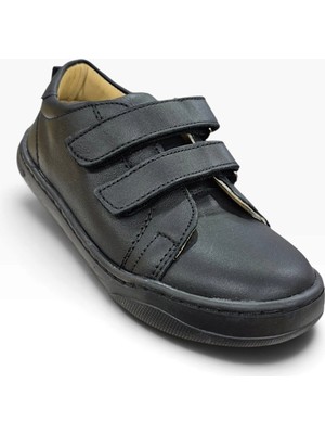 Rap Rap Ortopedik Taban Hakiki Iç Dış Deri Kaymaz Taban Unisex Çocuk Ayakkabı RRP0610L  Siyah