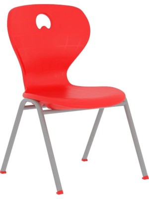 CATEKSSS Monoblok Koç Anaokulu Kırmızı A Ayak Sandalye - 60’lı Paket