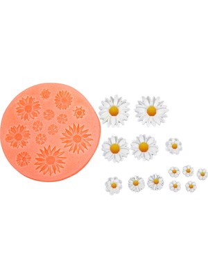 Depposite Mini Papatyalar Silikon Mum Kalıbı