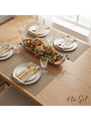 Epinox 4'lü Amerikan Servis Pvc 30X45CM (AS-10F)