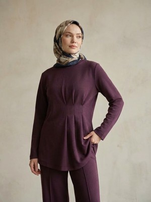 Foremia Önü Üç Derin Pileli Takım-Bordo -