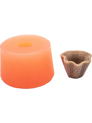 Depposite Waffle Dondurma Külahı Silikon Mum Kalıbı 2x2.5 cm