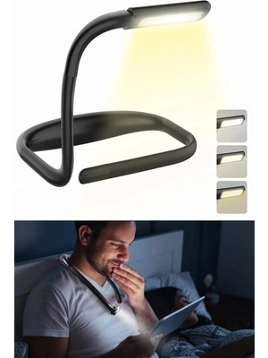 BLV10 Kafa Lambası, 3 Renkli Led, Şarjlı, Esnek, Ayarlanabilir, Siyah