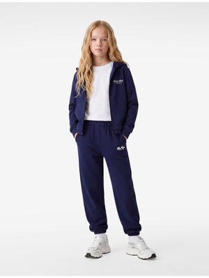 Koton Fermuarlı Cepli Baskılı Kapşonlu Modal Sweatshirt