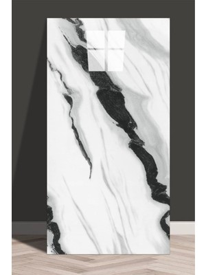 Tetik 10 Adet 60X30 Kendinden Yapışkanlı Pvc Duvar Paneli, Beyaz, 30 x 61, MR19022